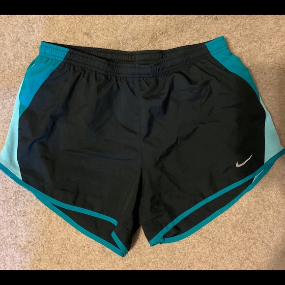 teal nike running shorts